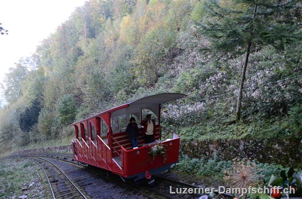 letzten Fahrt der Bürgenstock-Bahn