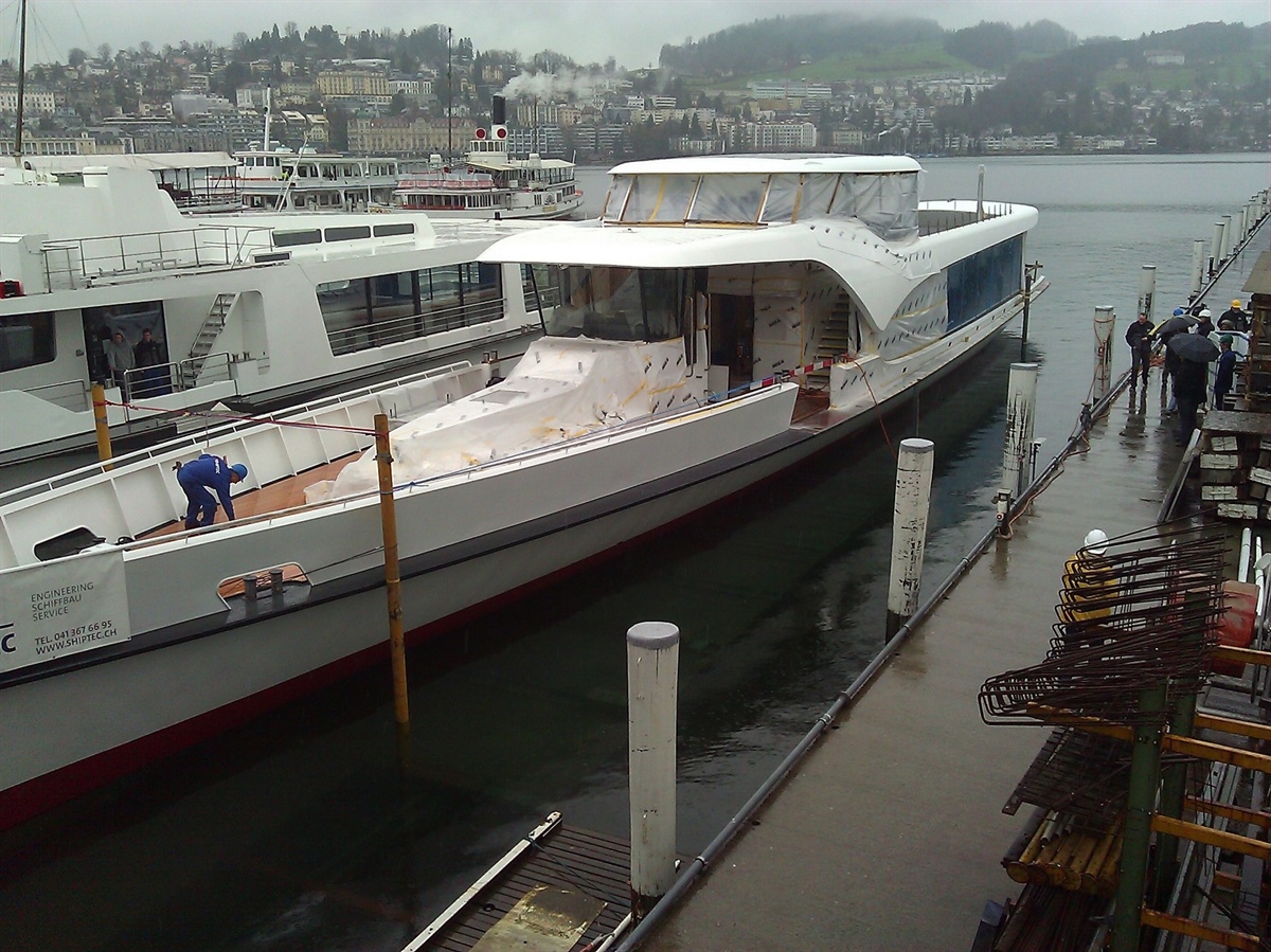 Schwimmt am Mo Morgen die neue Yacht der SGV?