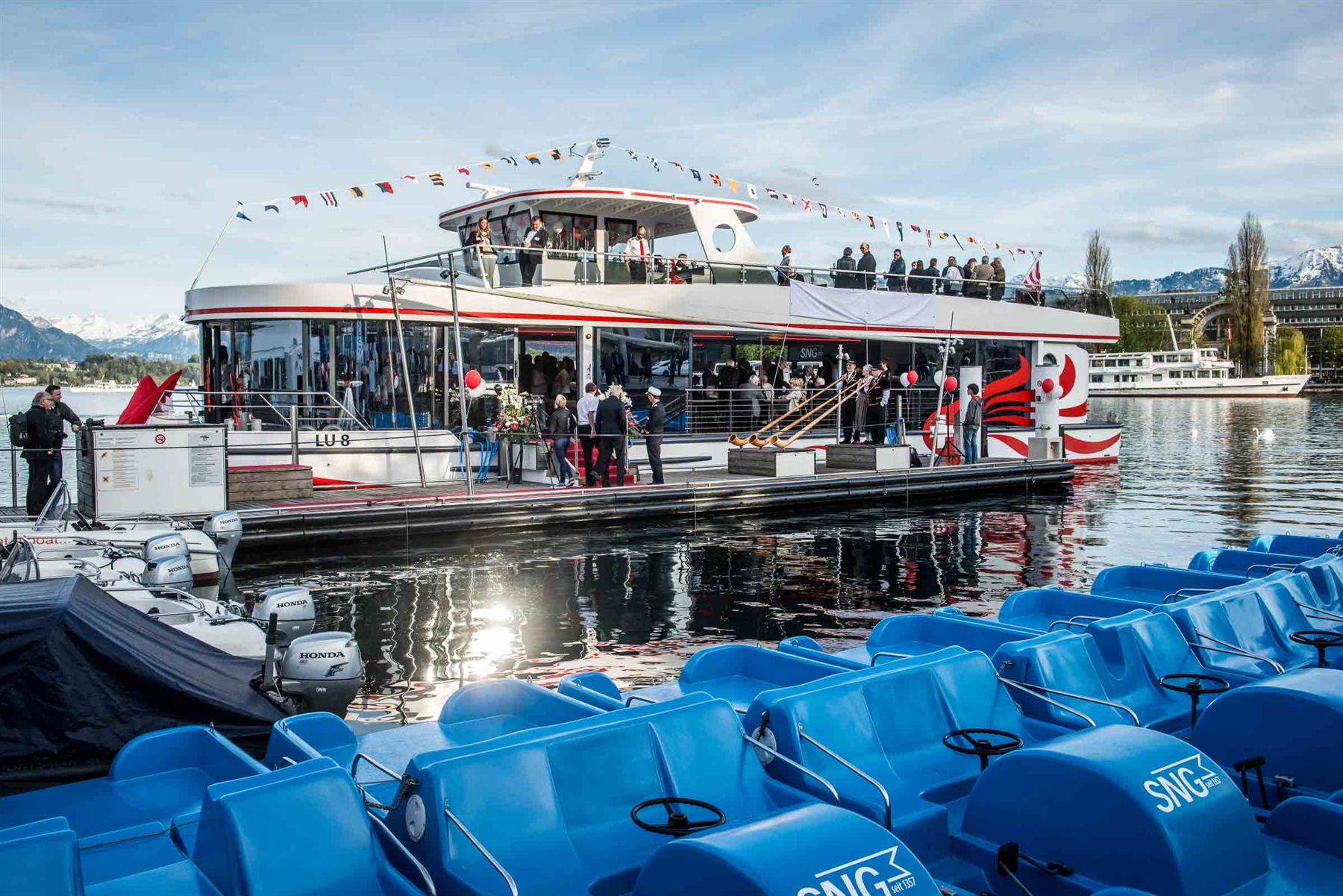 Schiffstaufe MS Switzerland auf dem Vierwaldstättersee